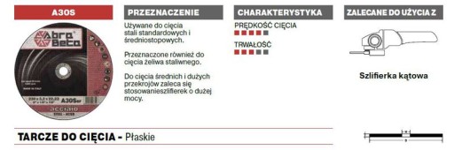 ABRA BETA REZNÝ KOTÚČ NA OCEĽ 76X3,2MM 000040076