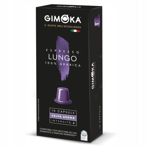 Gimoka 10ks kapsúl Nespresso Lungo