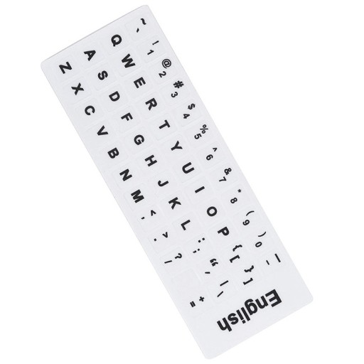NÁLEPKY NA KLÁVESNICE NA LAPTOP PC QWERTY US EU PL