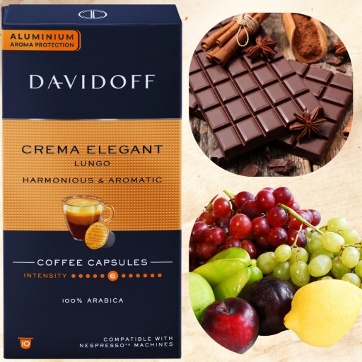 DAVIDOFF CREMA ELEGANT Kapsule Nespresso 10 ks