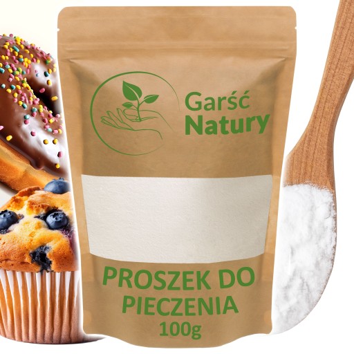Prášok do pečiva na pečenie koláčov 100 g Prírodné BIO POĽSKO 0,1 kg