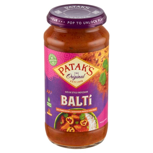Patakova indická omáčka Balti 450g