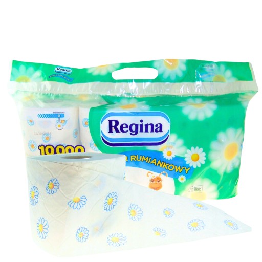 REGINA Harmančekový toaletný papier 8 roliek harmančekového toaletného papiera