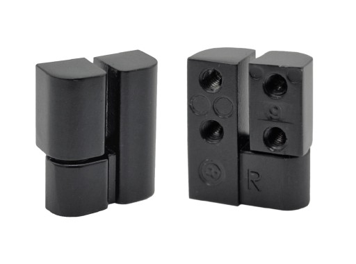 PRIEMYSELNÝ PÁNT PRAVÝ 20,5 x 25,5 mm ČIERNA 180°
