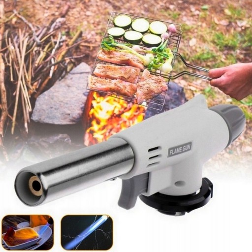 PLYNOVÝ HORÁK PRE KERAMICKÚ NÁPLŇ LUTLAMPY RUČNÝ KOVOVÝ PIEZO