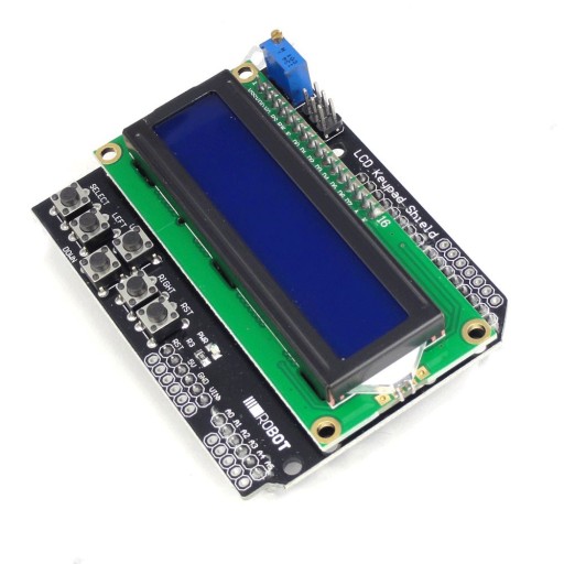 LCD displej s klávesnicou 1602 16x2 Shield Arduino Blue