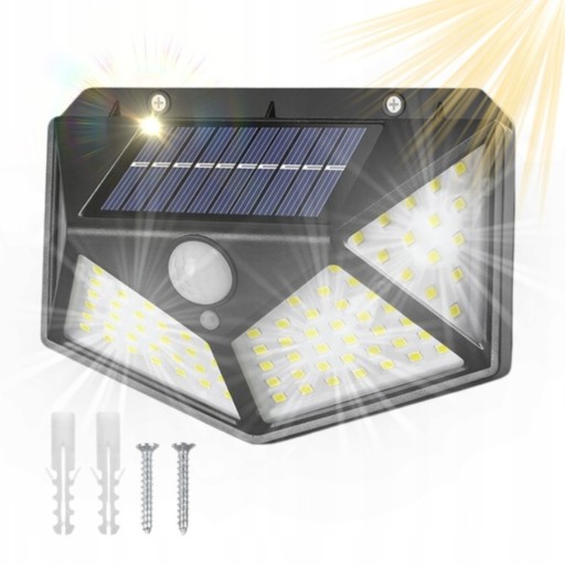 SOLÁRNA LAMPA SO SNÍMAČOM POHYBU SÚMRAK 100 LED