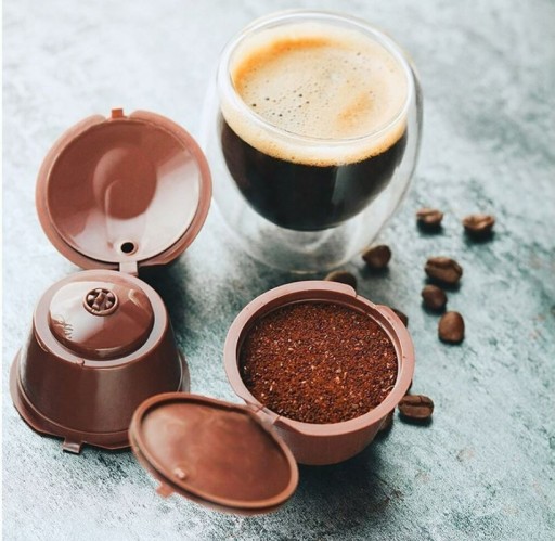 5 X OPÄTOVNE POUŽITEĽNÝCH KÁVOVÝCH KAPSULÍ DOLCE GUSTO + ODMERNÁ KEFKA