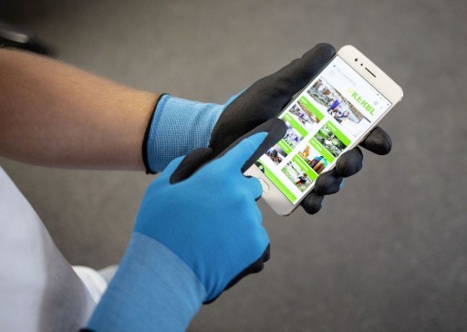 PRACOVNÉ RUKAVICE EasyTouch KERBL VEĽKOSŤ L