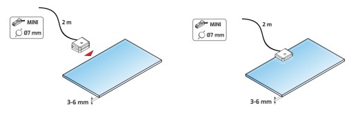 3D klip LED prekrytie pre podsvietenie. okná