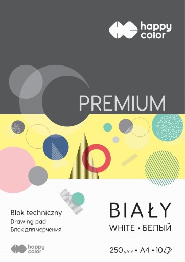 BIELY TECHNICKÝ PAPIER ŠKOLSKÝ BLOK A4 PAPIER
