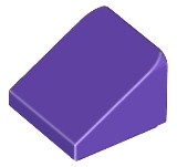 LEGO Skos 30 1x1 tmavofialová Tmavofialová 4567509 54200 - 12 kusov