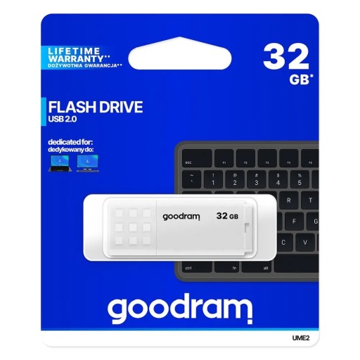 GOODRAM Pendrive UME2 32GB USB 2.0 biely
