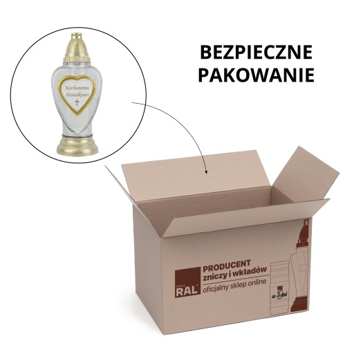 Veľká sviečka pre milovaného dedka 31 cm biela DP434 s vymeniteľnou vložkou