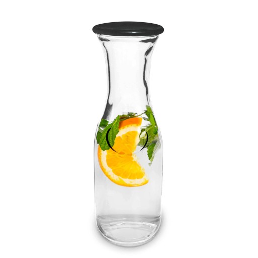 KARAFA 1000 ml na víno, vodu, džús S viečkom, uzavretý, univerzálny pohár
