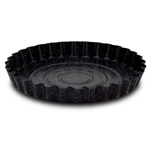 ŽULA NA PEČENIE TARTOV 28 CM, ČIERNA