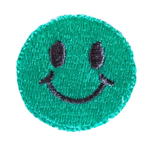NÁŠIVKA TERMO SMILE NÁŠIVKA 3,5 cm J. ZELENÁ