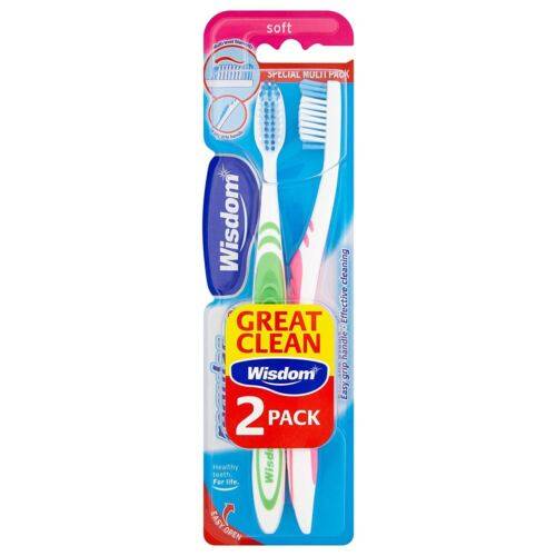 Mäkká zubná kefka Wisdom Regular Plus 2 Pack