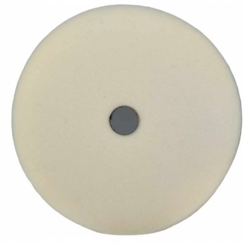 Biela špongia, leštiaci vankúšik na suchý zips, priemer 125 mm. mäkké