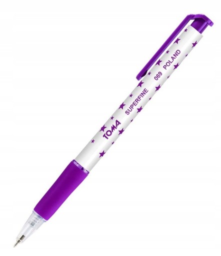 Výsuvné guľôčkové pero PURPLE 0,5 mm TO-069 TOMA