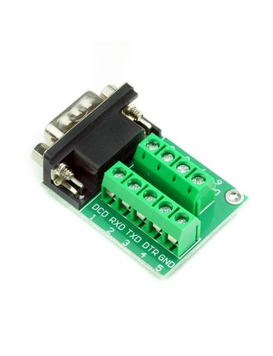 Zástrčka konektora RS232 DB9 adaptéra