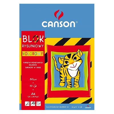 FAREBNÝ BLOK 10 farieb A4 Canson