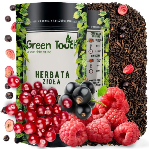 ČERVENÝ ČAJ PU ERH MALINA BRUSNICE PÓR 50g