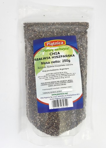 Chia Šalvia španielska AKCIA 250g PIATOK