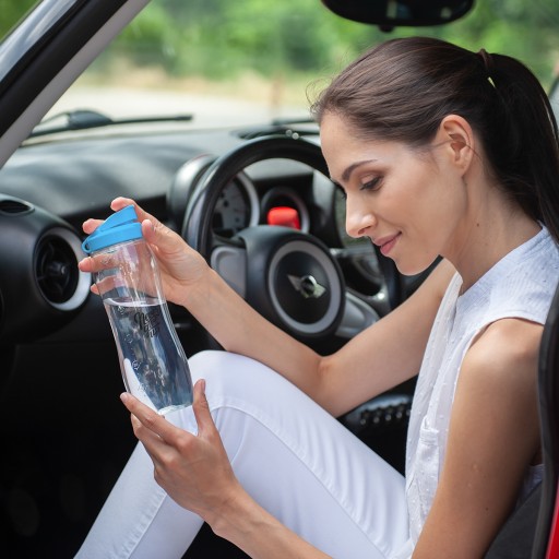 Dafi fľaša na vodu 0,6 l (červená)