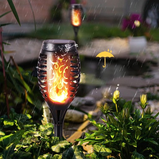 Solárna záhradná lampa LED baterka s plameňom lampy záhradné svetlá