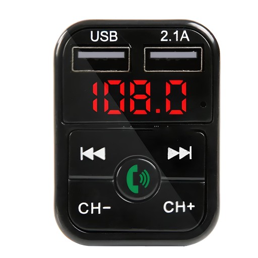 FM BLUETOOTH VYSIELAČ MP3 NABÍJAČKA 2xUSB SD LCD