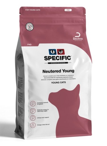 Suché krmivo pre mačiatka a mačky po kastrácii Neutered Young FND SPECIFIC 400g