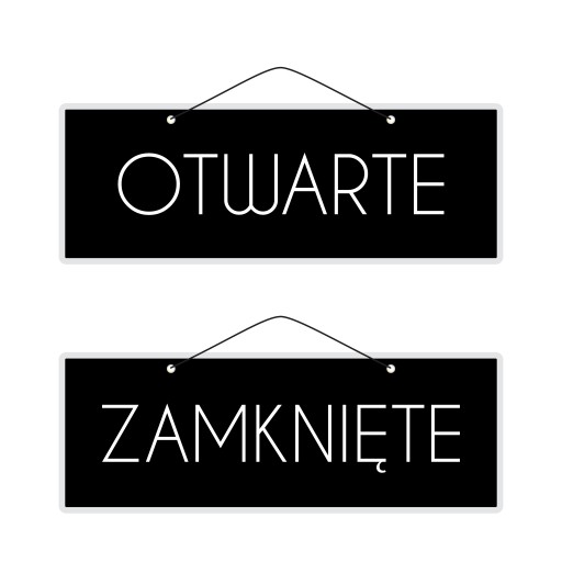 2-stranný laminovaný nápis OTVORENÉ ZATVORENÉ