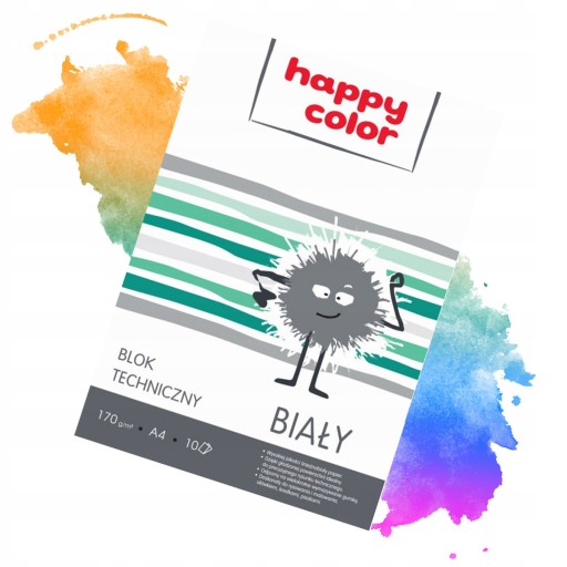 A4 BLOK BIELY BLOK TECHNICKÝ PAPIER ŠKOLSKÝ BLOK