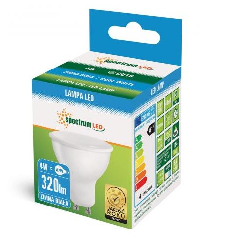 GU10 4W studená LED žiarovka WOJ13260 Spektrum