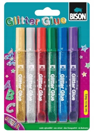 Bison Liquid Glitter Glitter 6x10 ml