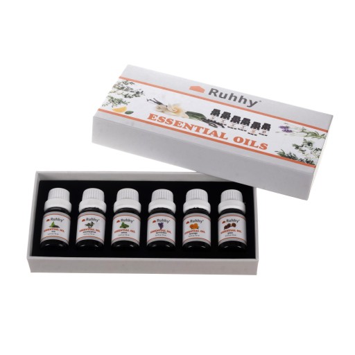 Sada esenciálnych olejov x 6 10 ml Prírodný aromaterapeutický vonný olej