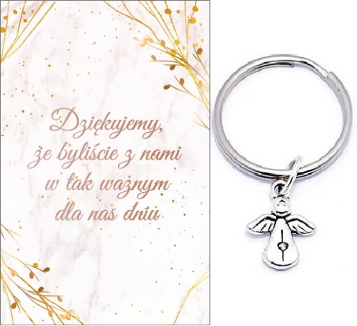 ĎAKUJEME HOSTOM DARČEK SVADOBNÝ ANJEL KĽÚČOVKA SPOMIENKY