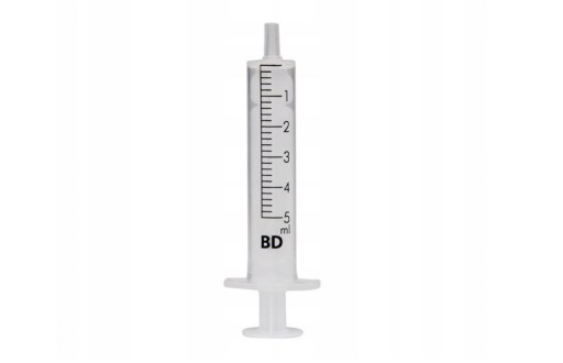 2-dielne striekačky 5ml striekačka 10ks BD