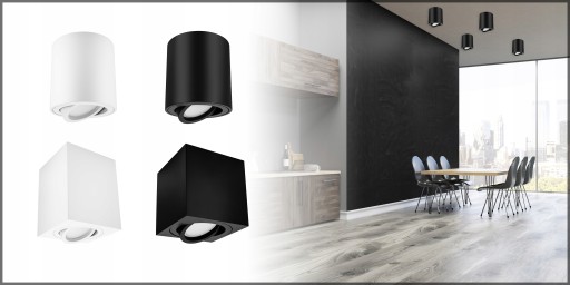 Prisadené stropné svietidlo HALOGEN LED TUBE GU10 MOVABLE čierne do miestnosti