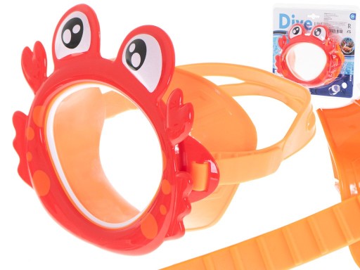 Potápačská maska, okuliare pre deti, na oči a nos, krab