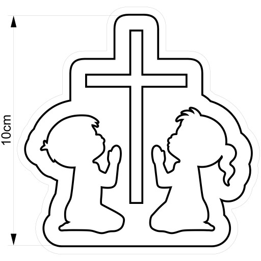 Formička Communion Cross Modlitba 5 10 cm