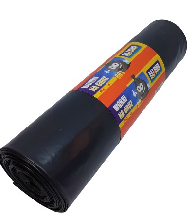 LDPE stavebné vrecia na suť, 80 l, 10 kusov, SILNÉ