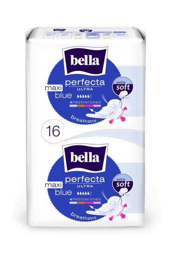 BELLA PERFECTA ULTRA Maxi modré hygienické vložky 16 ks.