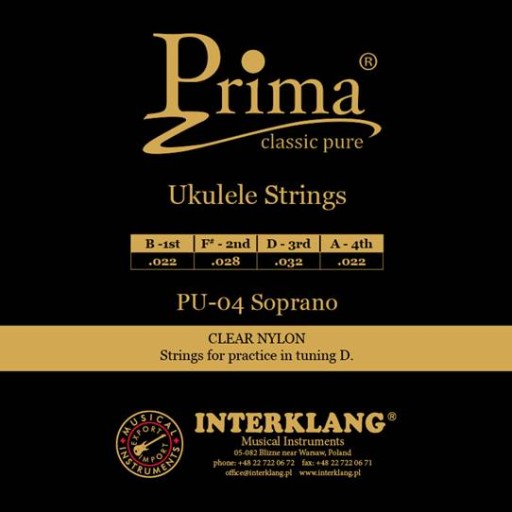 SOPRÁN UKULELE STRUNY + SEDLÁ SADA +