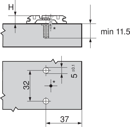 BLUM KLIP VODIČ PRE PÁNT 174E6100.01