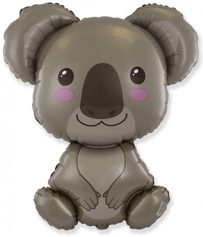 Fóliový balónik KOALA BEAR Medvedík Zvieratká Lesná narodeninová párty 31cm