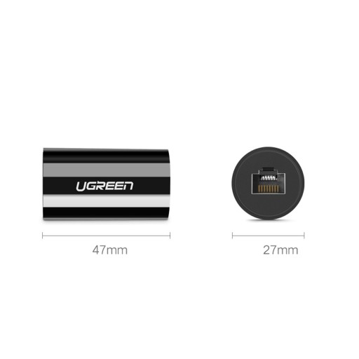 UGREEN SIEŤOVÝ ADAPTÉR ETHERNETOVÝ KONEKTOR RJ45 Cat5e, Cat6 1Gb/s DO 100M