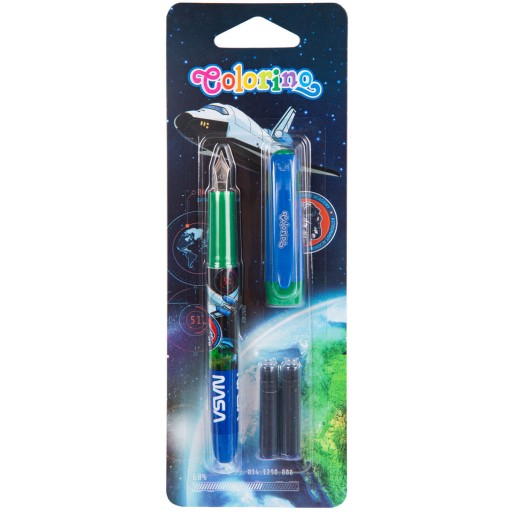 Pero s hrotom a 2 vymeniteľné vesmírne kazety COLORINO NASA