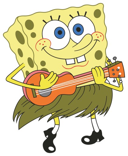 NÁLEPKA NA OKNO NÁBYTOK ZRKADLO SPONGEBOB